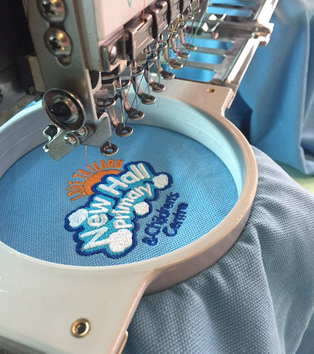 Embroidered shirt collar